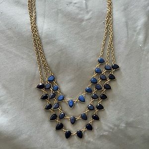 Blue layered necklace